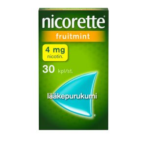 NICORETTE FRUITMINT lääkepurukumi 4 mg 30 fol