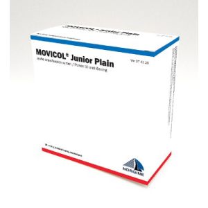 MOVICOL JUNIOR PLAIN jauhe oraaliliuosta varten, annospussi 30 kpl