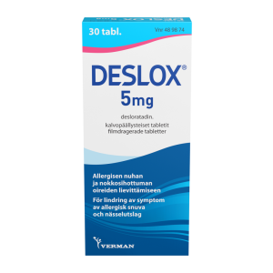 DESLOX tabletti, kalvopäällysteinen 5 mg 30 fol