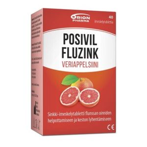 POSIVIL FLUZINK VERIAPPELSIINI IMESKELYTABLETTI 40 TABL