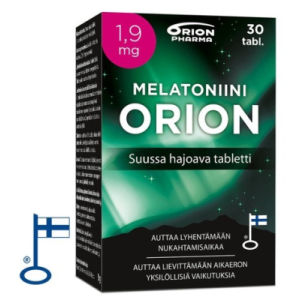 Melatoniini Orion 1,9 mg suussa hajoava 30 tabl