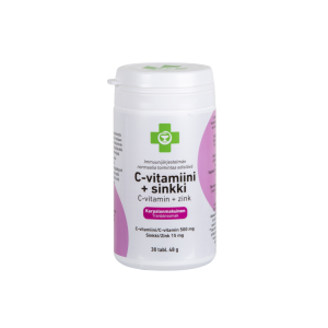 APTEEKKI C-vitamiini + sinkki karpalo 30 tabl