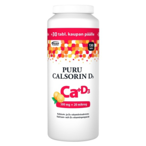 Puru Calsorin D3 500 mg + 20 mikrog 130 purutabl