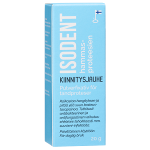 IsoDent kiinnitysjauhe hammasproteeseille 20 g