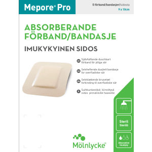 Mepore Pro 9x10 cm haavasidos suihkunkestävä 5 kpl
