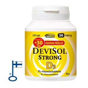 Devisol Strong 50 mikrog imeskelytabl 230 kpl
