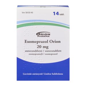 ESOMEPRAZOL ORION enterotabletti 20 mg 14 fol