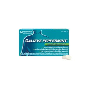 GALIEVE PEPPERMINT purutabletti 250/133,5/80 mg 24 fol