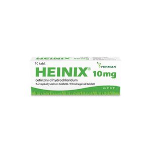 HEINIX tabletti, kalvopäällysteinen 10 mg 10 fol