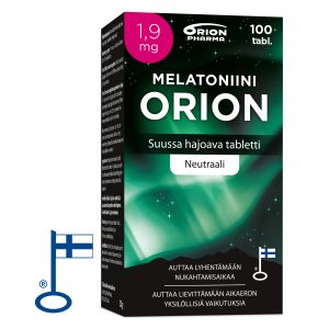 Melatoniini Orion 1,9 mg suussa hajoava 100 tabl