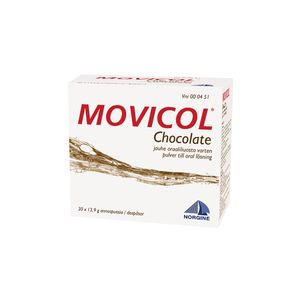 MOVICOL CHOCOLATE jauhe oraaliliuosta varten, annospussi 30 kpl