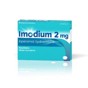 IMODIUM tabletti, kalvopäällysteinen 2 mg 8 fol
