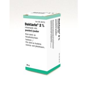DAKTARIN puuteri 2 % 20 g