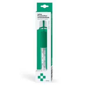 Apteq kuumemittari ravistuskotelolla 1 kpl