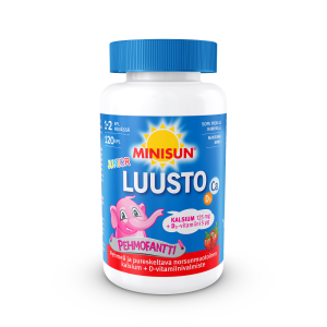 Minisun Kalsium+D-vitamiini Pehmofantti jr. 120 kpl