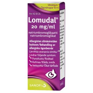 LOMUDAL silmätipat, liuos 20 mg/ml 10 ml
