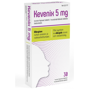KEVENIX tabletti, suussa hajoava 5 mg 30 fol