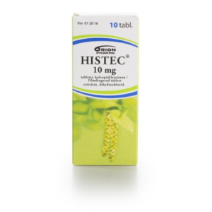 HISTEC tabletti, kalvopäällysteinen 10 mg 10 fol