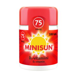 Minisun D-vitamiini 75 mikrog 100 tabl