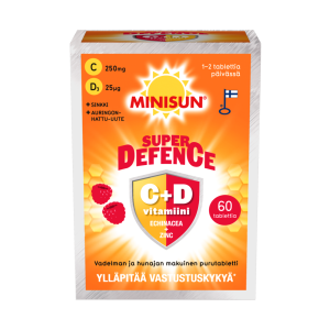 Minisun Super Defence vadelma-hunaja 60 tabl