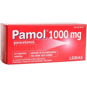 PAMOL tabletti 1000 mg 15 fol