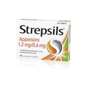 STREPSILS APPELSIINI imeskelytabletti 1,2/0,6 mg 24 fol