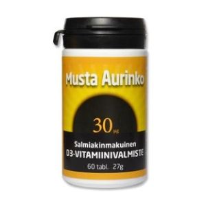 Musta Aurinko D3 30 mikrog 60 tabl