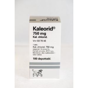 KALEORID depottabletti 750 mg 100 kpl