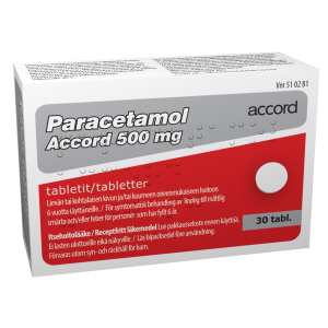 PARACETAMOL ACCORD tabletti 500 mg 30 fol