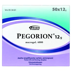 PEGORION jauhe oraaliliuosta varten, annospussi 12 g 50 x 12 g