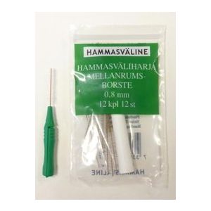 DOFT HAMMASVÄLIHARJA 0.8 MM VIHREÄ 12 KPL