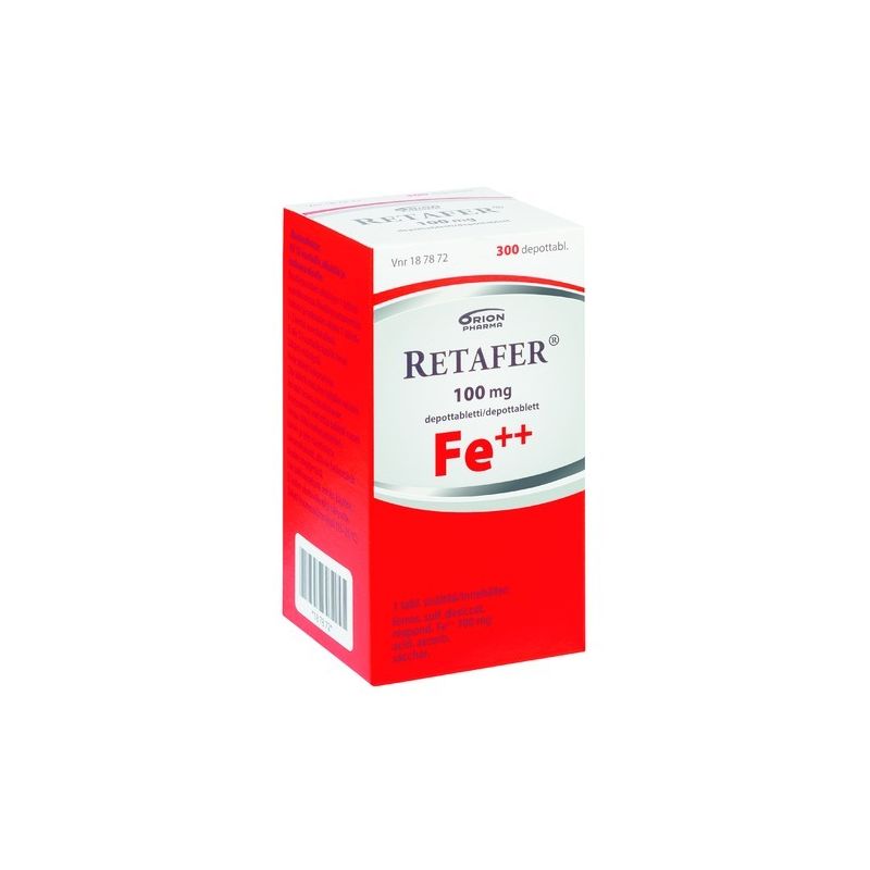 RETAFER depottabletti 100 mg 300 kpl