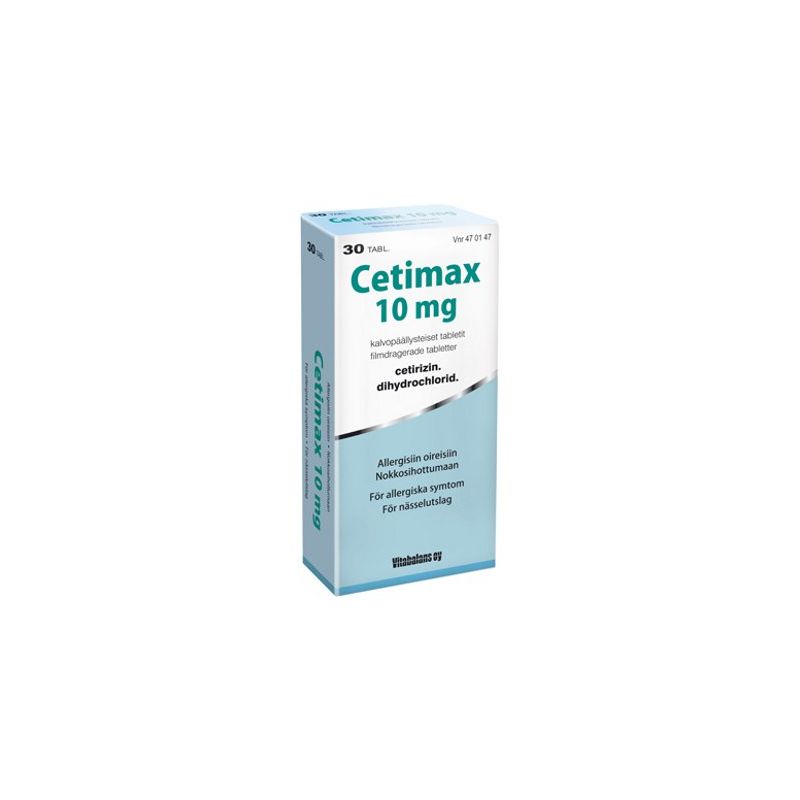CETIMAX tabletti, kalvopäällysteinen 10 mg 30 fol