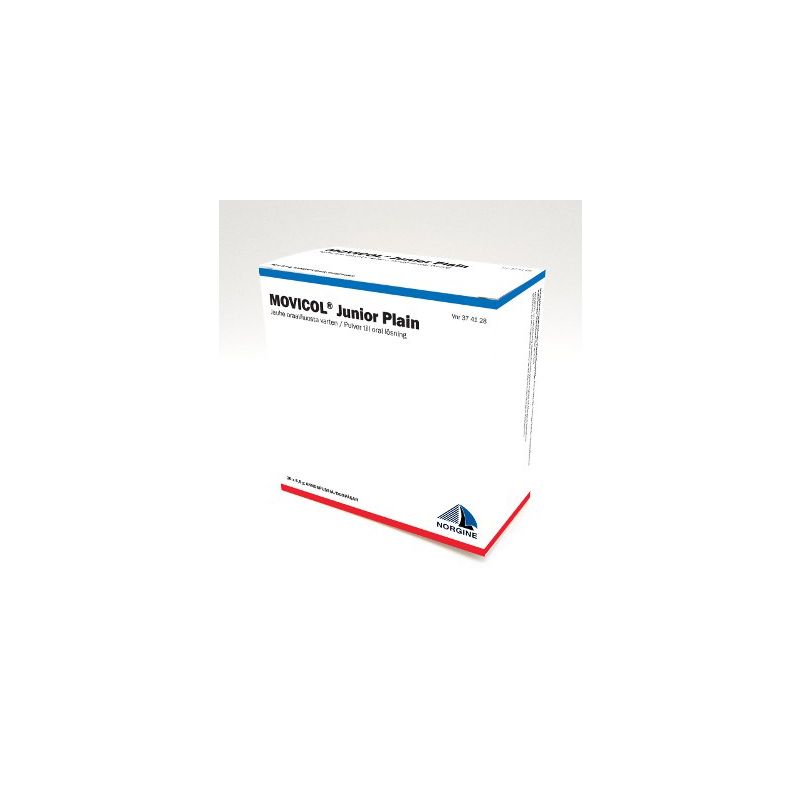 MOVICOL JUNIOR PLAIN jauhe oraaliliuosta varten, annospussi 30 kpl