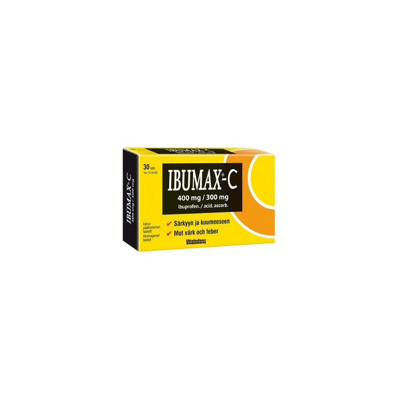 IBUMAX-C tabletti, kalvopäällysteinen 400/300 mg 30 fol