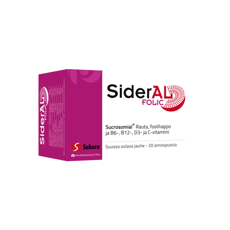 SiderAL Folic 30 mg 20 kpl