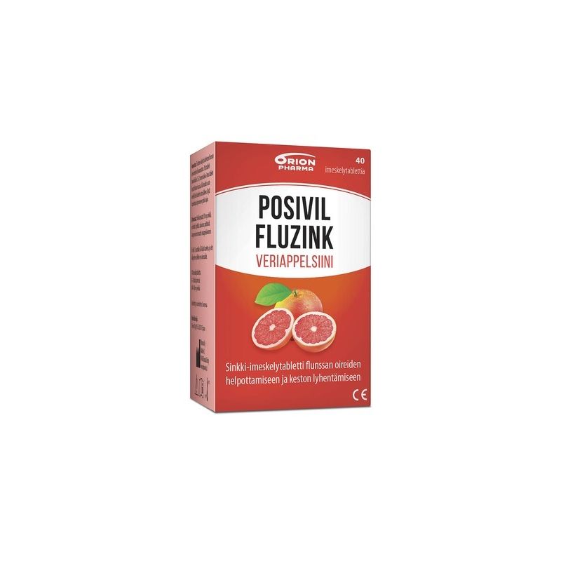 POSIVIL FLUZINK VERIAPPELSIINI IMESKELYTABLETTI 40 TABL