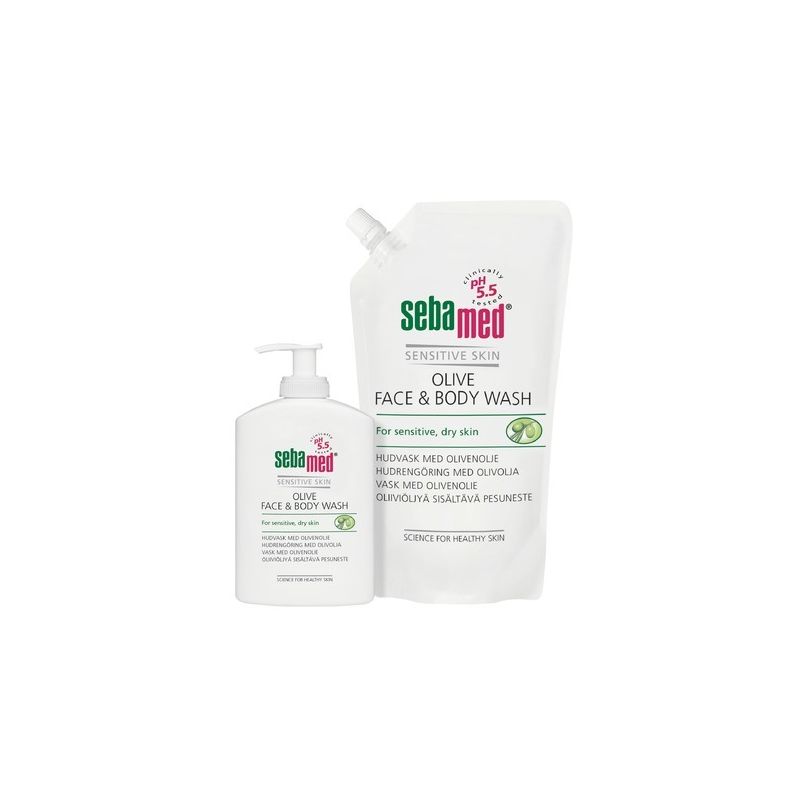 SEBAMED OLIVE FACE&BODY WASH PESUNESTE PUMPPUPULLO 300 ML