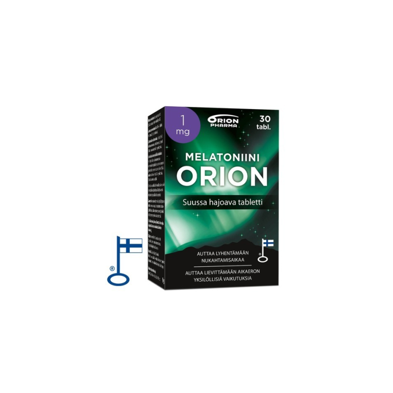 Melatoniini Orion 1 mg suussa hajoava 30 tabl