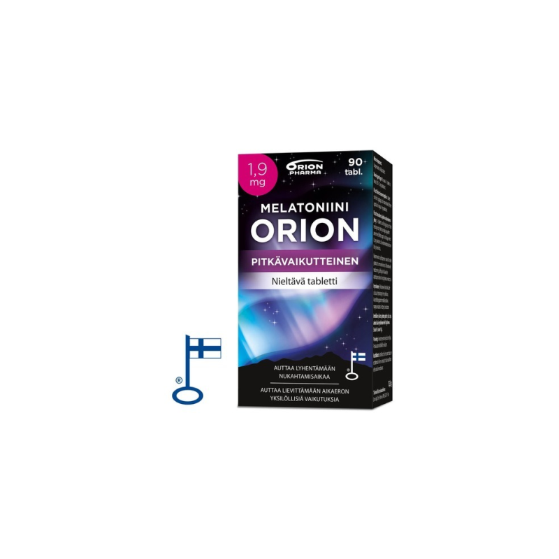 Melatoniini Orion 1,9 mg pitkävaikutteinen 90 tabl