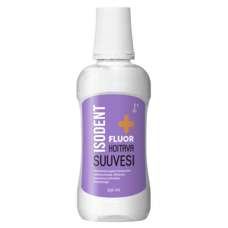 IsoDent Fluor+ hoitava suuvesi 250 ml