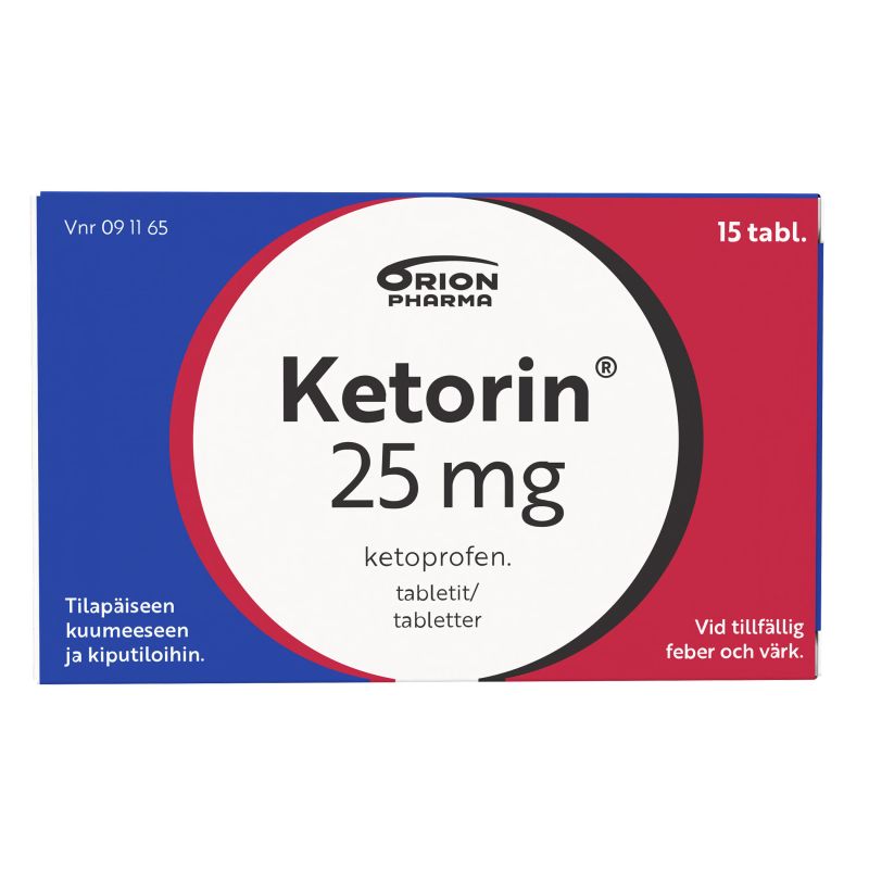 KETORIN tabletti 25 mg 15 fol